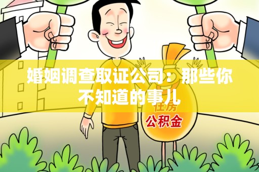 丰泽婚姻调查取证公司：那些你不知道的事儿