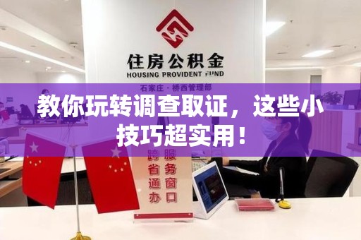 丰泽教你玩转调查取证，这些小技巧超实用！