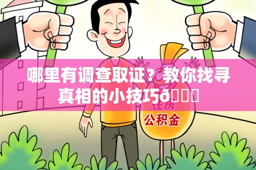 丰泽哪里有调查取证？教你找寻真相的小技巧😎