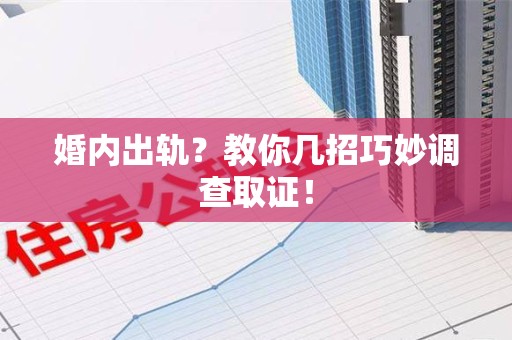丰泽婚内出轨？教你几招巧妙调查取证！