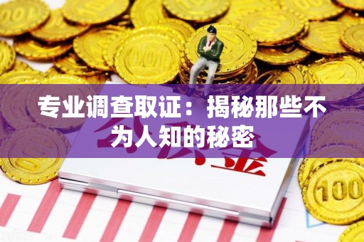 丰泽专业调查取证：揭秘那些不为人知的秘密