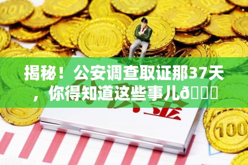 丰泽揭秘！公安调查取证那37天，你得知道这些事儿😎
