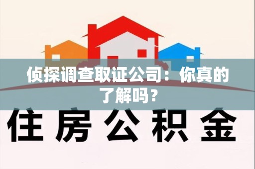 丰泽侦探调查取证公司：你真的了解吗？
