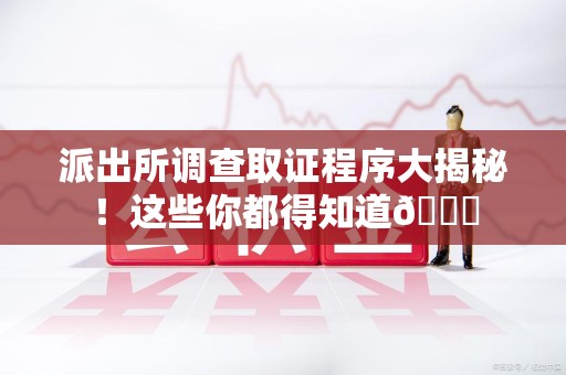 丰泽派出所调查取证程序大揭秘！这些你都得知道😉